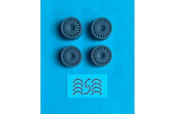 Wheels – O.Z. full disc / 5 screw / tarmac version ( 3D print ) - 4 pieces for BMW M3 1/24
